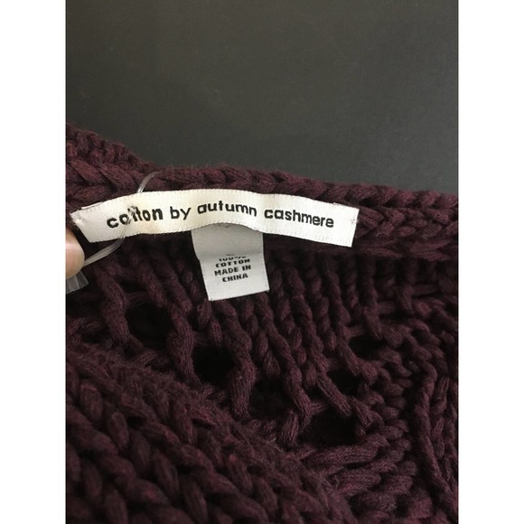 Cotton by Autumn Cashmere Knit Cardigan Sz Small - Picture 6 of 8